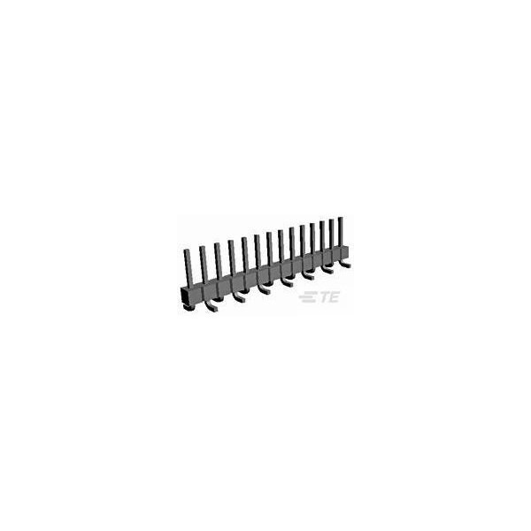 Te Connectivity Board Connector, 4 Contact(S), 1 Row(S), Male, Straight, 0.1 Inch Pitch, Solder Terminal, Black 146128-2 - main